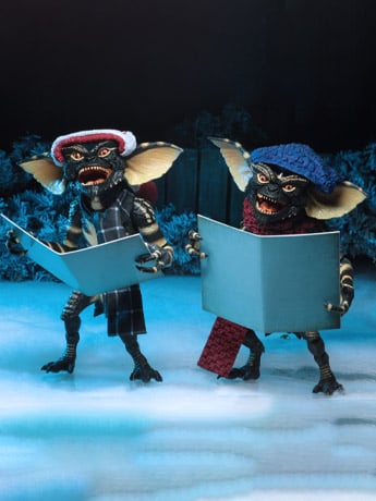 NECA Gremlins Christmas Carol Winter Scene Two-Pack (Set 1) Action Figure Set, 6-Inch