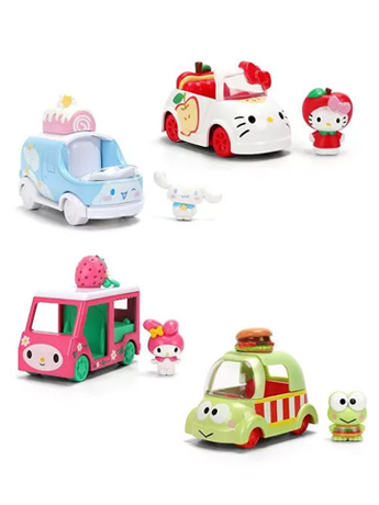 Jada Toys Hello Kitty and Friends Nano Hollywood Rides Four-Pack Die-Cast Vehicles