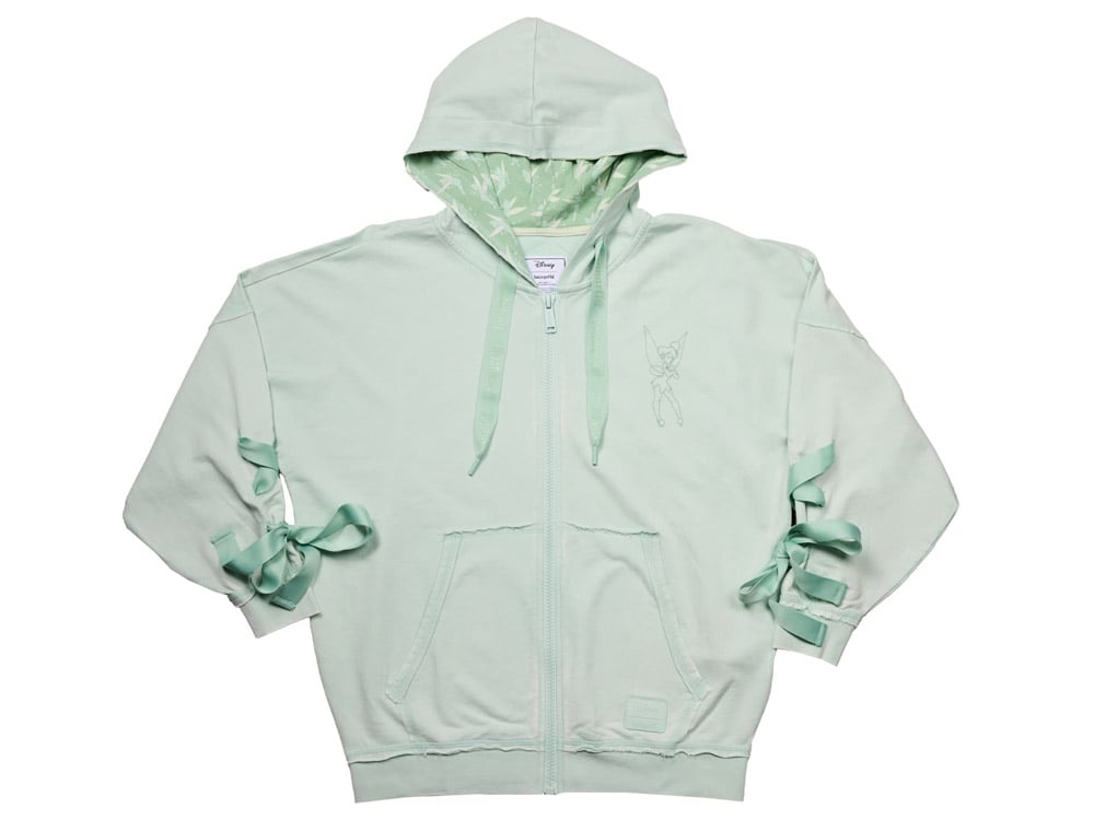 Loungefly Peter Pan Tinker Bell Zip-Up Hoodie Apparel - View 2