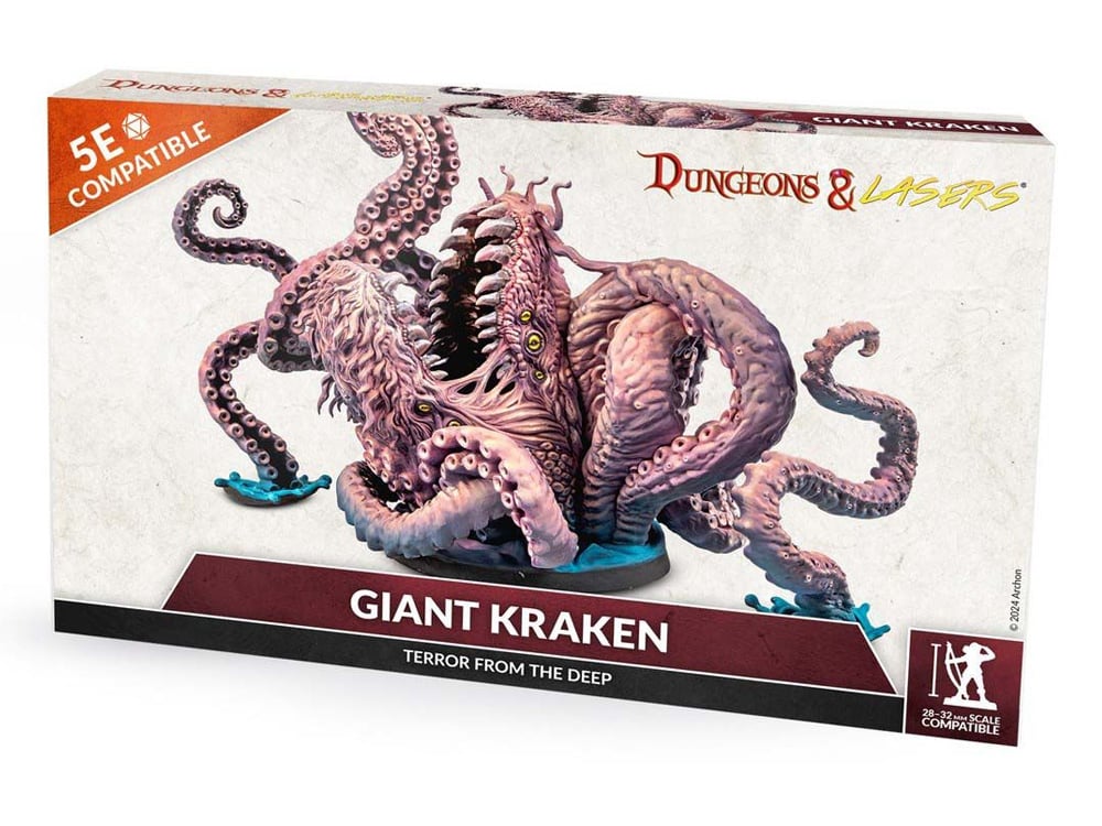 Archon Studios Dungeons & Lasers Giant Kraken 5-Inch Plastic Miniature - View 2