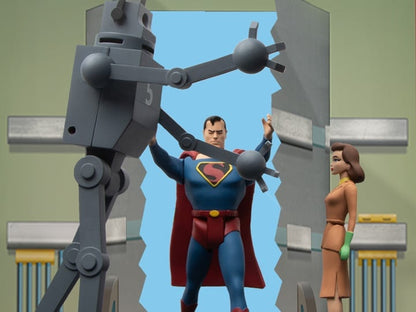 Mezco Toyz Superman: The Mechanical Monsters (1941) 5 Points Deluxe Boxed Set, 3.75-Inch - View 2