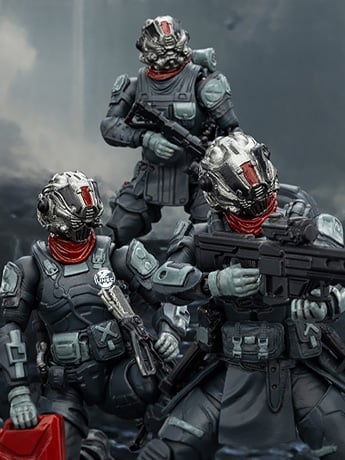 JoyToy Dark Source UNSC Faceless Squad 1/25 Scale 3-Inch Action Figure Set