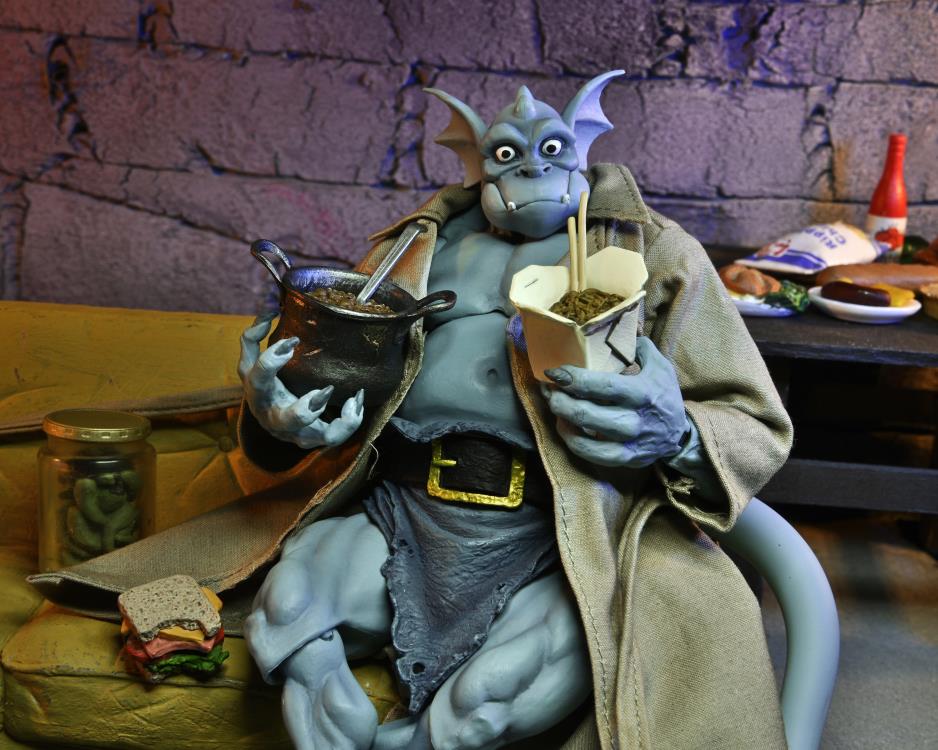 NECA Disney's Gargoyles Ultimate Detective Broadway Silver Falcon with Closed Wings Action Figure - View 11