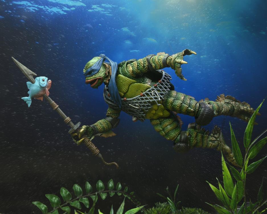 NECA Universal Monsters x Teenage Mutant Ninja Turtles Ultimate Leonardo as The Creature Figure - View 14