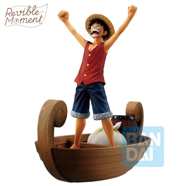 Bandai One Piece Revible Moment Ichibansho Monkey D. Luffy I'm Going to Be King of the Pirates! Memories of Adventure Figure - View 3