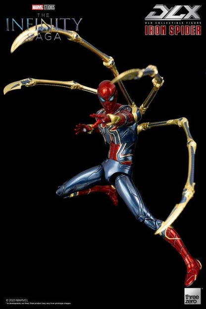 threezero Marvel Avengers: The Infinity Saga DLX Iron Spider 1/12 Scale 6.5-Inch Action Figure - View 12