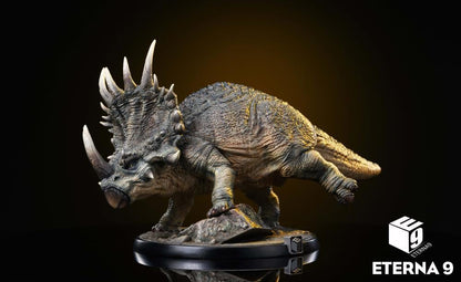 E9 Studio Dinosaur Series Styracosaurus Statue in PVC and Resin - View 3