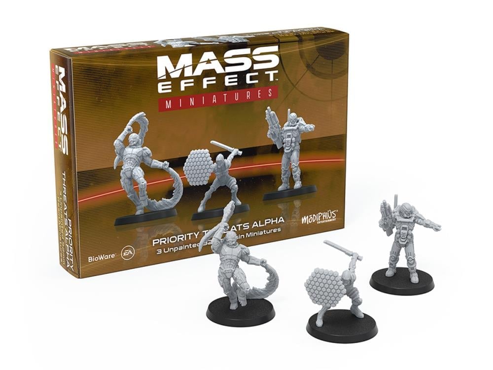 Modiphius Mass Effect: The Board Game Priority Threats Alpha Resin Miniatures Set - View 3
