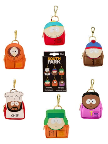 Loungefly South Park Random Mini Backpack Keychain Charm Blind Bag 3-Inch