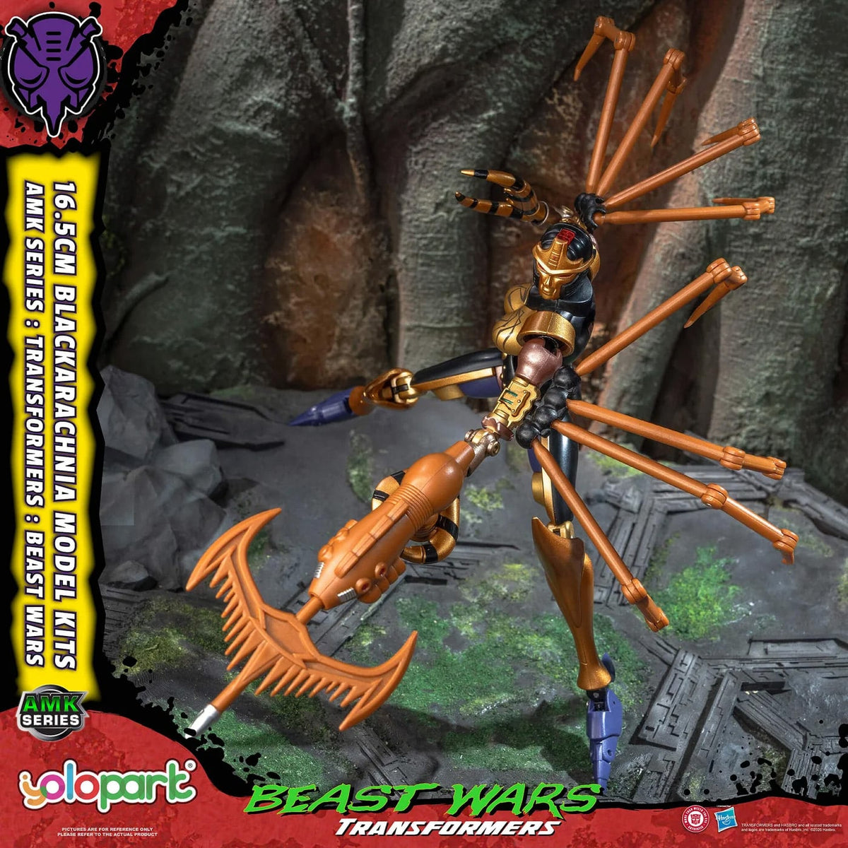 Yolopark Transformers: Beast Wars AMK Series Blackarachnia 6.5-Inch Model Kit - View 12