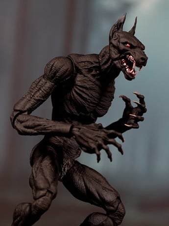 LooseCollector The Crypt Dogmen Black 1/12 Scale 8-Inch Action Figure