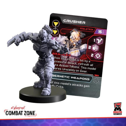 Monster Fight Club Cyberpunk Red Combat Zone Maelstrom Faction Starter Box Miniatures Set - View 6