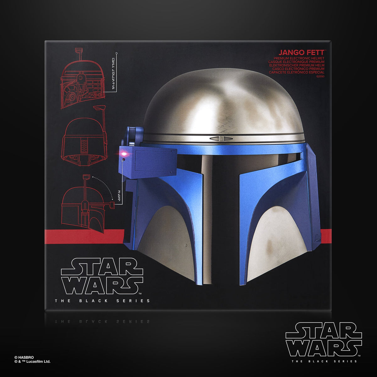 Hasbro Star Wars: The Black Series Jango Fett Attack of the Clones 1:1 Scale Wearable Electronic Helmet - View 5