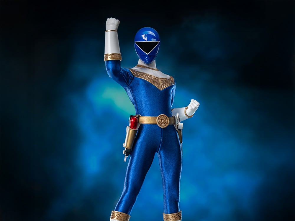 threezero Power Rangers Zeo FigZero Zeo Ranger III Blue 1/6 Scale Figure (Reissue), 12.08-Inch - View 2