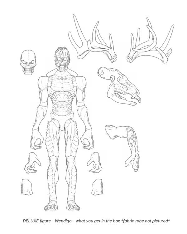 PVC Ent The Cursed Dead Wendigo 1/12 Scale Deluxe Action Figure - View 9
