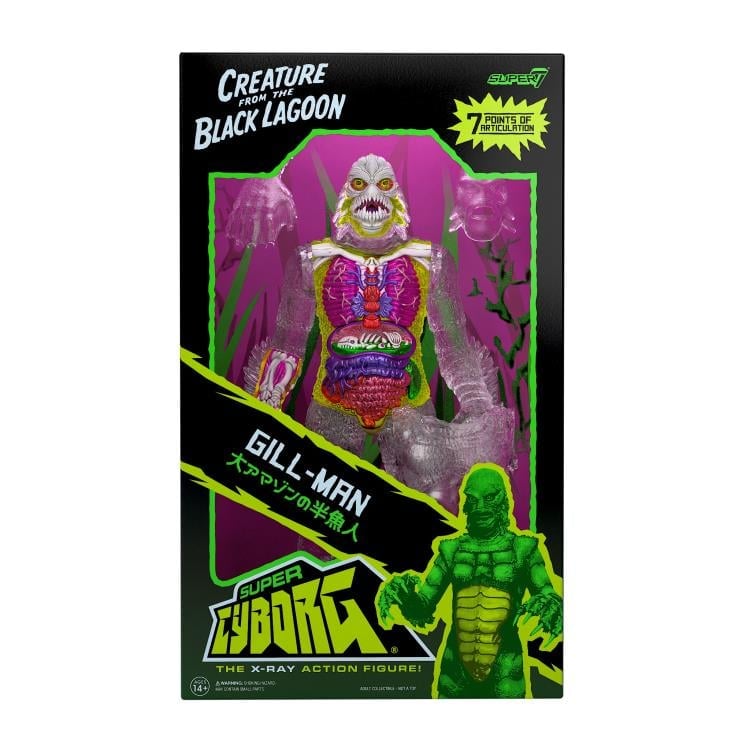 Super7 Universal Monsters Super Cyborg Creature from the Black Lagoon (Clear) Figure 11-Inch - View 11