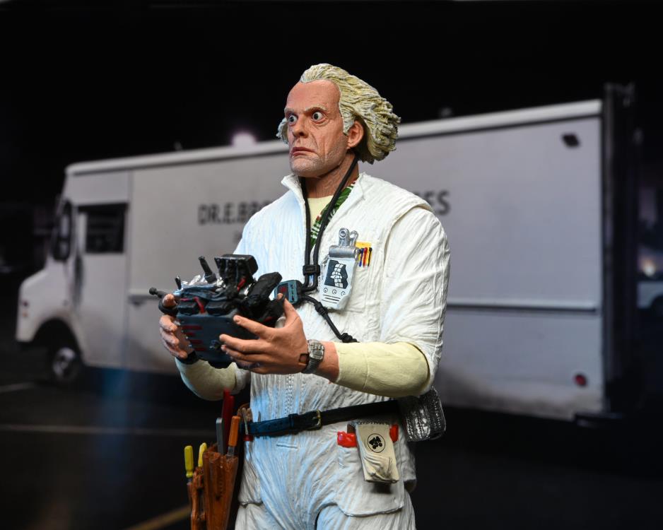 NECA Back to the Future Ultimate Doc Brown (Hazmat Suit) Action Figure - View 5