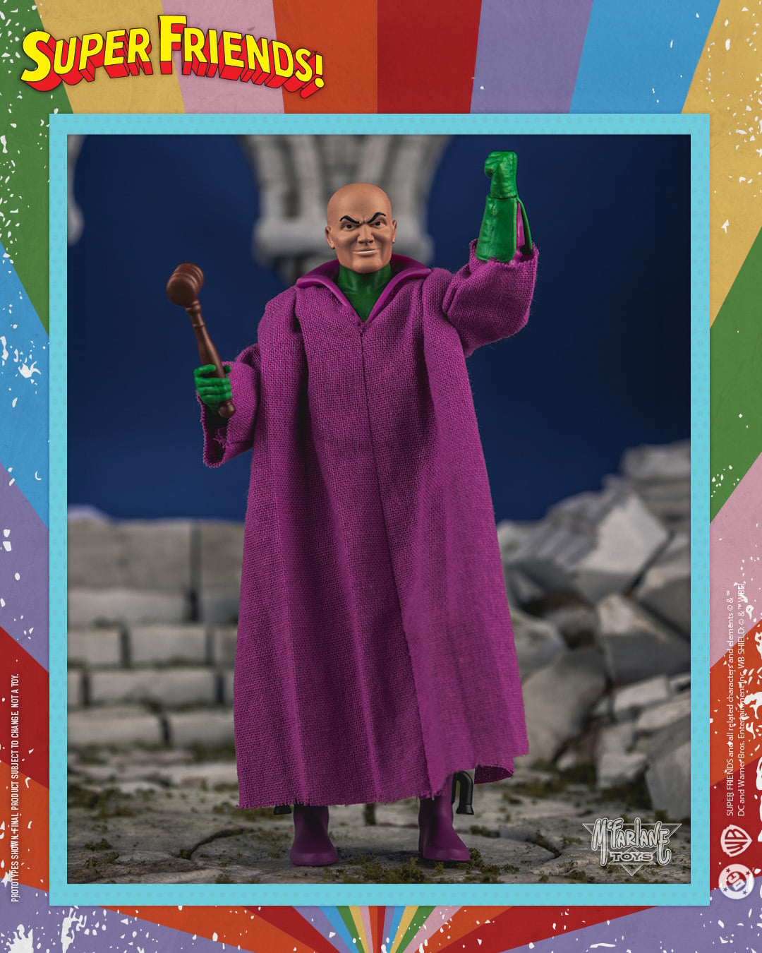 McFarlane Toys Super Friends DC Retro Judge Luthor Plastic Action Figure - View 3