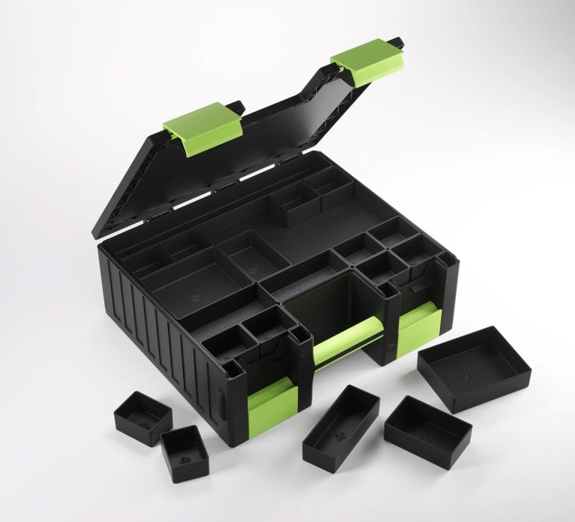 Gamegenic Game Castle (Black/Green) Storage Box for Board Games - View 14