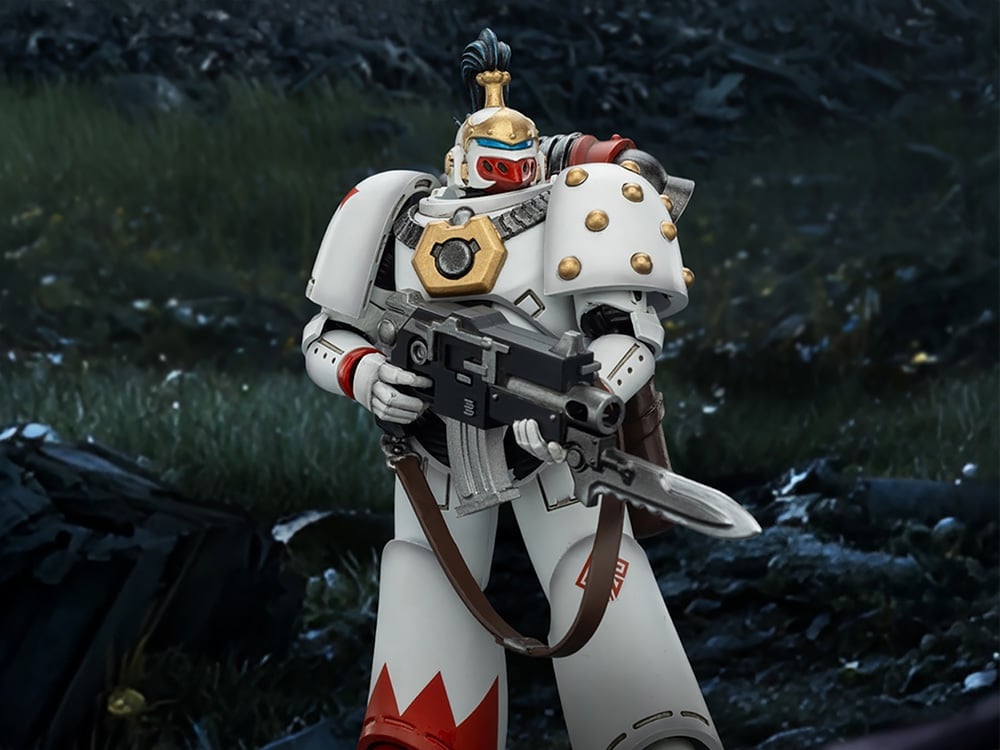 JoyToy Warhammer The Horus Heresy White Scars MKVI Tactical Legionary 1/18 Scale Action Figure - View 2