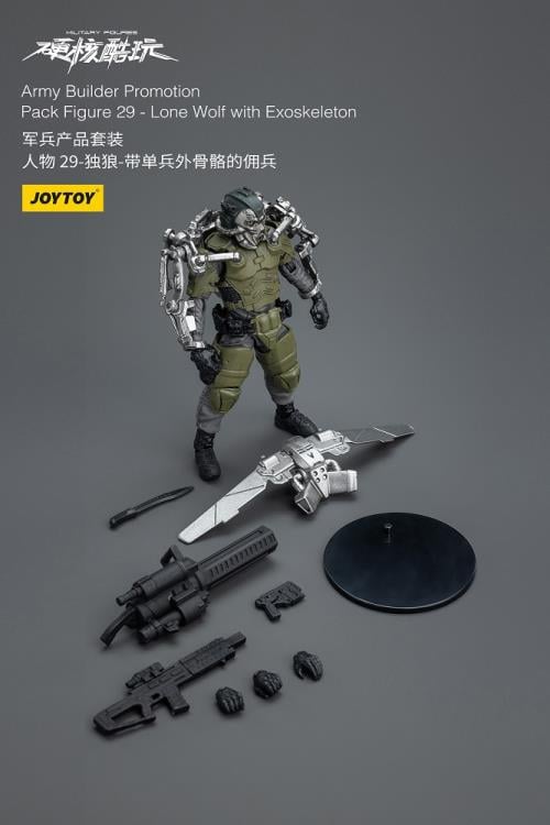 JoyToy Military Figures Army Builder Promotion Pack Figure 29 Lone Wolf with Exoskeleton 1/18 Scale Action Figure - View 8