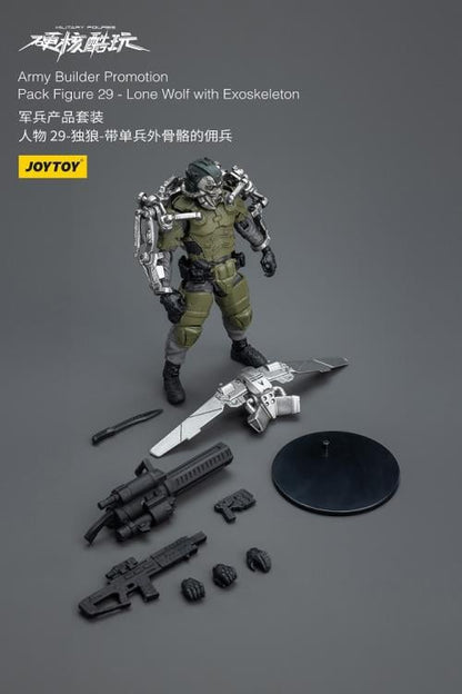 JoyToy Military Figures Army Builder Promotion Pack Figure 29 Lone Wolf with Exoskeleton 1/18 Scale Action Figure - View 8