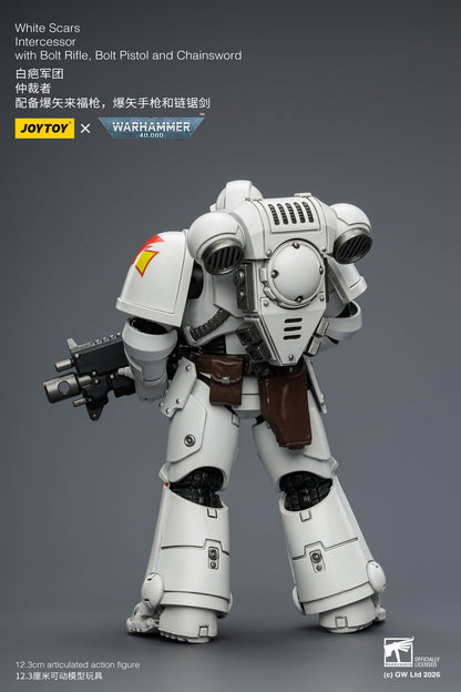 JoyToy Warhammer 40,000 White Scars Intercessor 1/18 Scale Plastic Action Figure 4.8-Inch - View 6