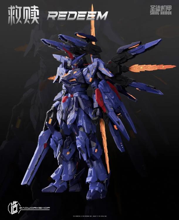 ZaoWorkshop Saint Armor Redeem 1/100 Scale Plastic Model Kit, 8.3-Inch - View 6