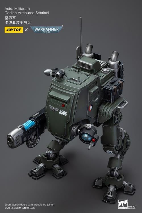 JoyToy Warhammer 40K Astra Militarum Cadian Armoured Sentinel 1/18 Scale Plastic Action Figure - View 25