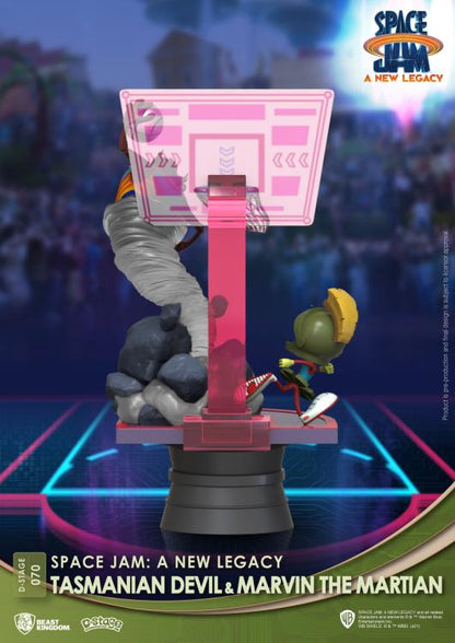 Beast Kingdom Space Jam: A New Legacy D-Stage DS-070 Tasmanian Devil and Marvin the Martian Statue - View 7