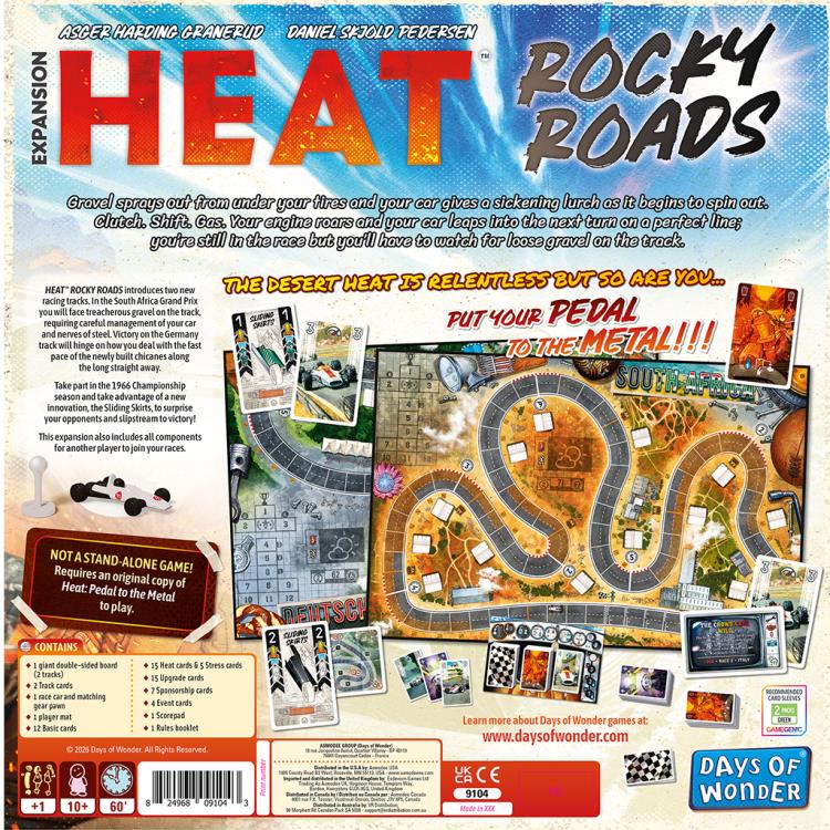 Days of Wonder Heat: Rocky Roads Expansion for Heat: Pedal to the Metal - View 4
