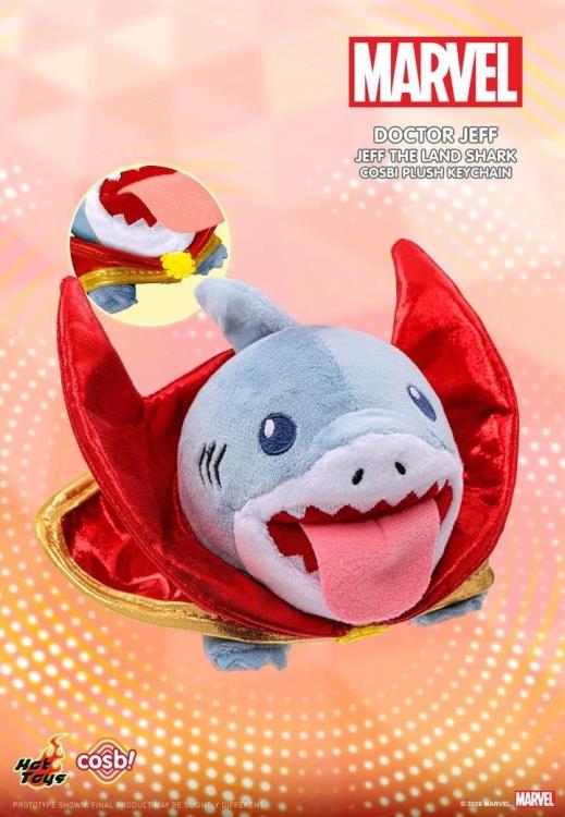 Hot Toys Marvel Comics Cosbi Jeff the Land Shark Random Plush Keychain, 4-Inch - View 9