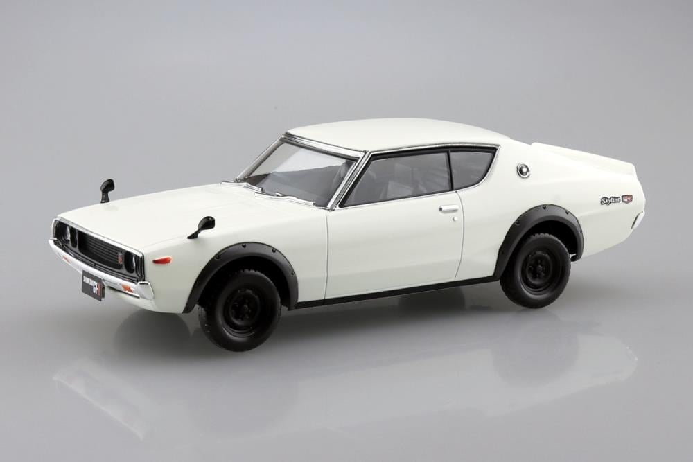 Aoshima Snap Kit No.24-WE Nissan C110 Skyline GT-R (White) 1/32 Scale Model Kit - View 3