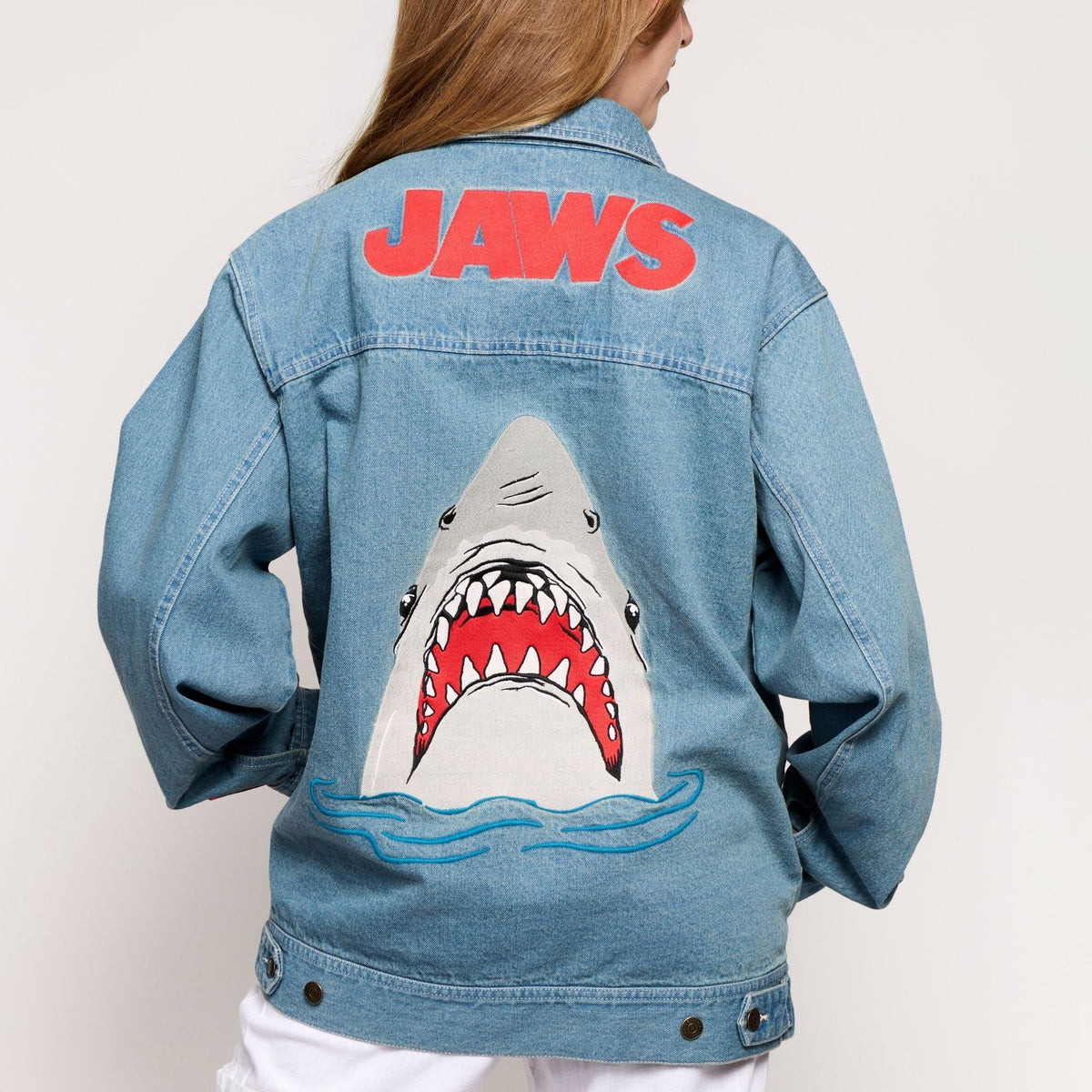 Cakeworthy Jaws Denim Jacket Apparel Featuring Jaws Design - View 8