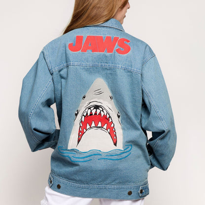 Cakeworthy Jaws Denim Jacket Apparel Featuring Jaws Design - View 8