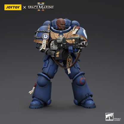 JoyToy Warhammer 40,000: Space Marine 2 Ultramarines Brother Chairon 1/18 Scale Plastic Action Figure - View 6