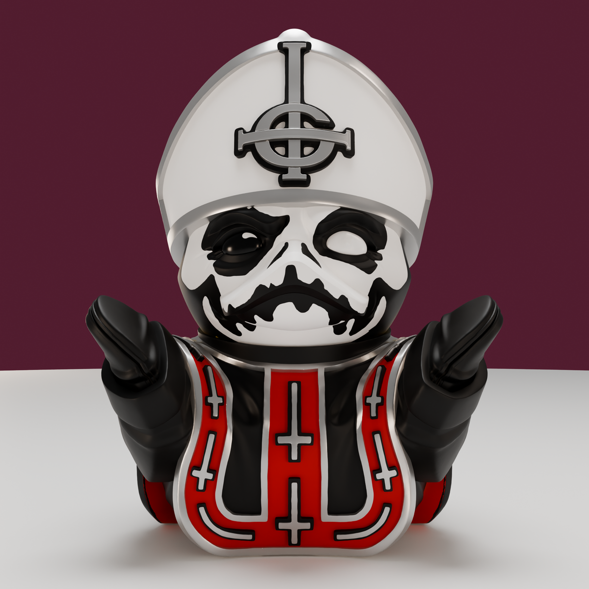 Numskull Ghost TUBBZ Papa Emeritus I Cosplaying Duck (Boxed Edition) 3.5-Inch - View 5