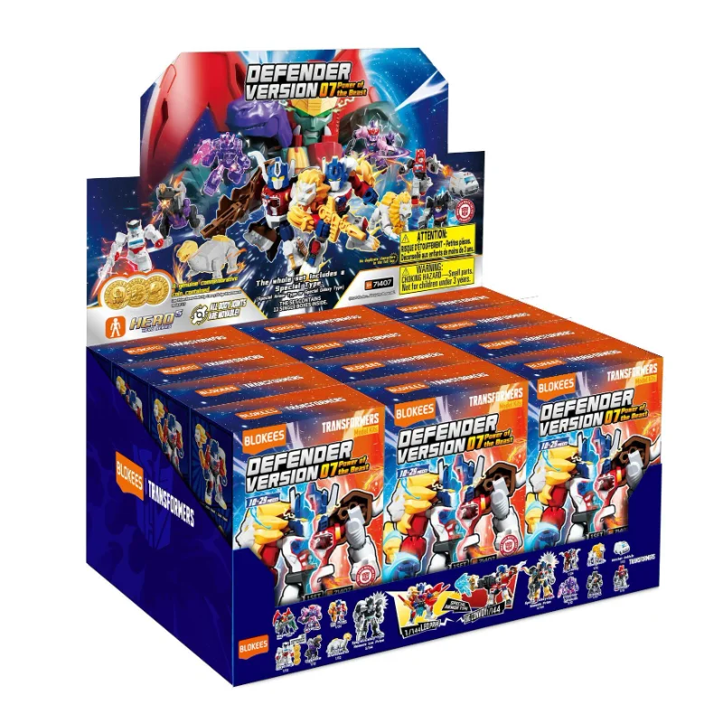Blokees Transformers Defender Version Vol. 7 Power of the Beast Box of 12 Random Model Kits - View 25