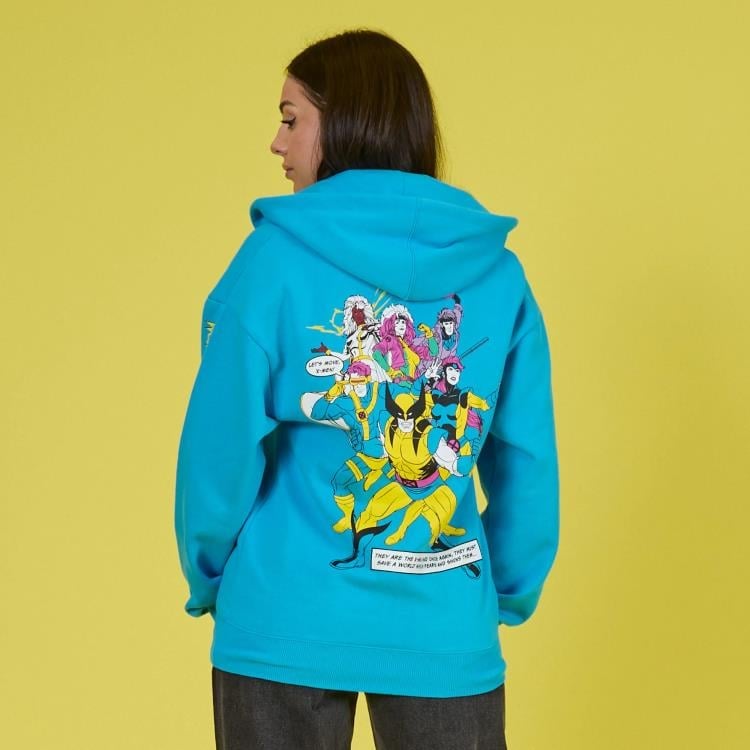 Cakeworthy Marvel X-Men Retro Hoodie with Gambit, Phoenix, Storm, Rogue, Wolverine and Cyclops - View 4