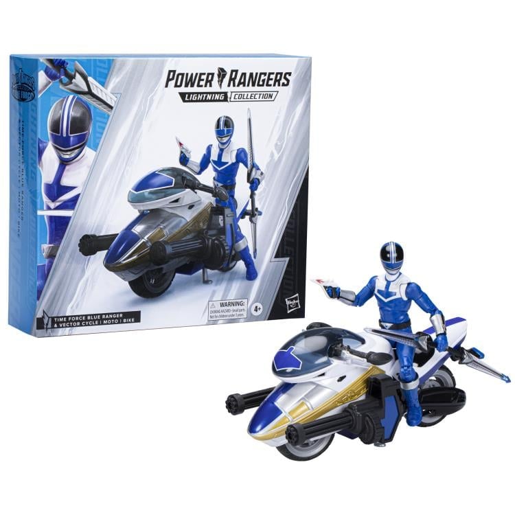 Hasbro Power Rangers Time Force Lightning Collection Deluxe Blue Ranger and Vector Cycle Set - View 18