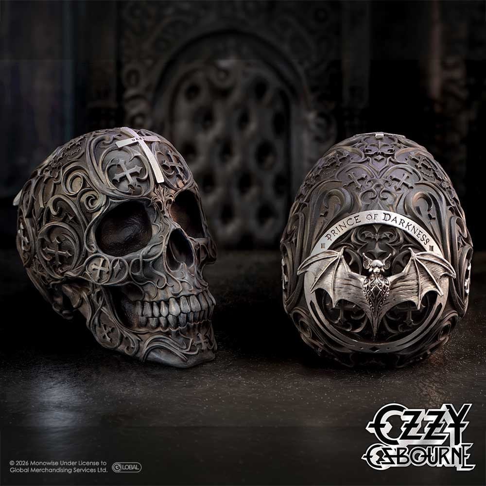Nemesis Now Ozzy Osbourne Prince of Darkness Skull (5.8-Inch) - View 4