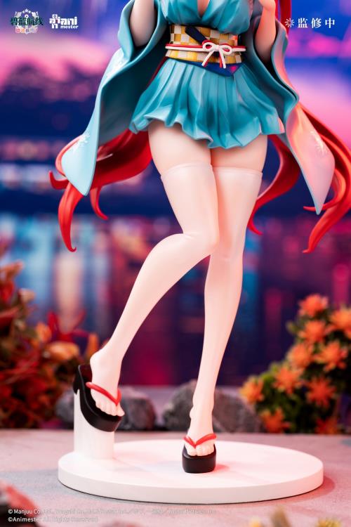 AniMester Azur Lane: Slow Ahead! Honolulu (Yukata Ver.) 1/7 Scale 9-Inch Figure - View 11