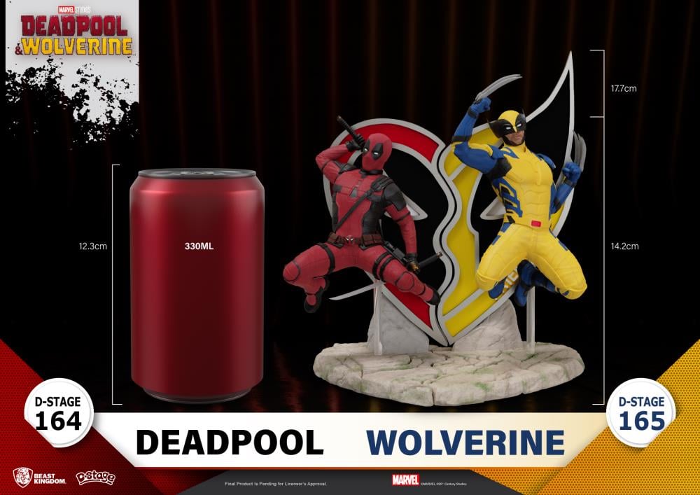 Beast Kingdom Marvel Deadpool & Wolverine D-Stage DS-165 Wolverine 6-Inch Figure - View 9