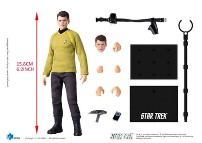Hiya Toys Star Trek 2009 Exquisite Super Series Pavel Chekov 1/12 Scale PX Previews Exclusive Action Figure - View 16