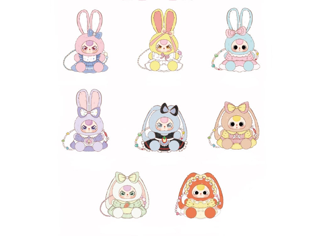 Cureplaneta Baby Three Macchiato Mini Rabbit Random Vinyl Plush Bag 6-Inch - View 2