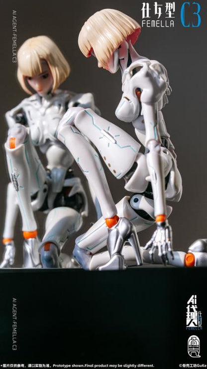 GUKE AI Agent Femella C3 Solid Color Edition 1/12 Scale 7-Inch Action Figure - View 20