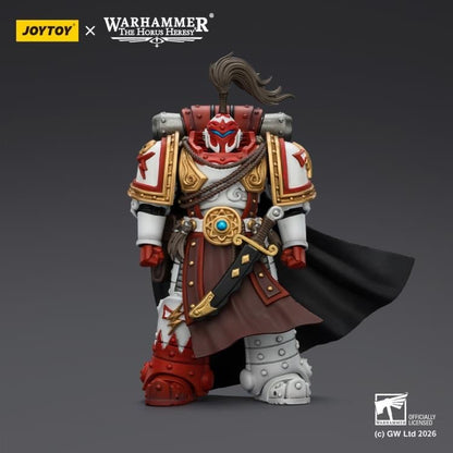 JoyToy Warhammer The Horus Heresy White Scars Hibou Khan Seeker of Atonement with The Breath of the Storm Powersword 1/18 Scale Action Figure - View 4