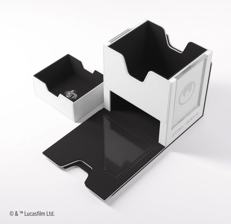 Gamegenic Star Wars: Unlimited Twin Suns White and Black Deck Pod in Hexafyber Material - View 10
