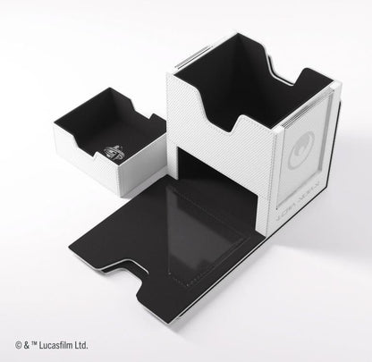 Gamegenic Star Wars: Unlimited Twin Suns White and Black Deck Pod in Hexafyber Material - View 10