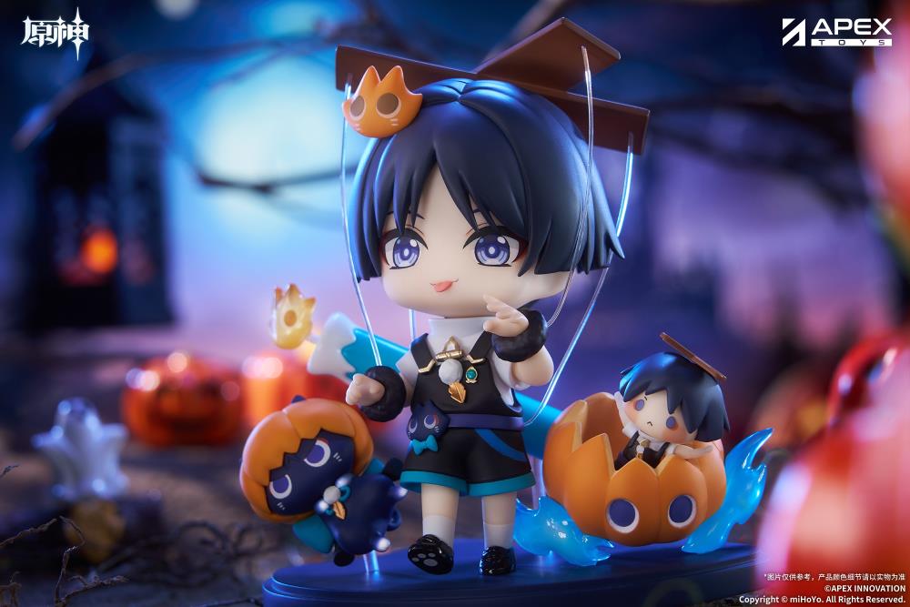 Apex Genshin Impact Wanderer (Twilight Whimsy) Chibi Figure (With Bonus) 4-Inch - View 5